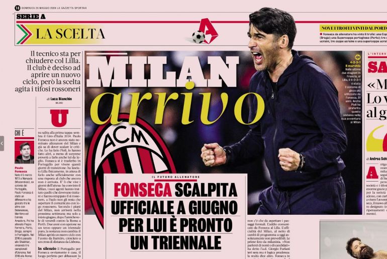 Gds Fonseca Eager To Get Started As Milan Prepare Announcement The