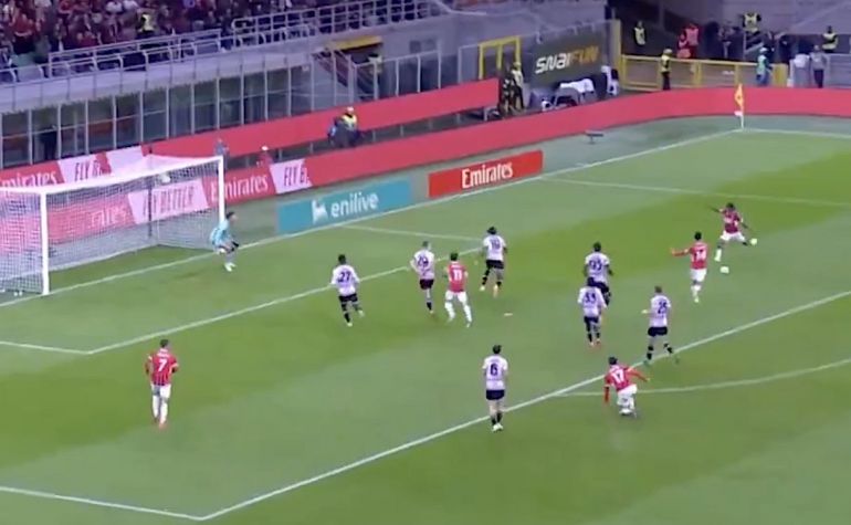 Watch Milan Take Lead Vs Udinese After Lovely Chukwueze Finish From