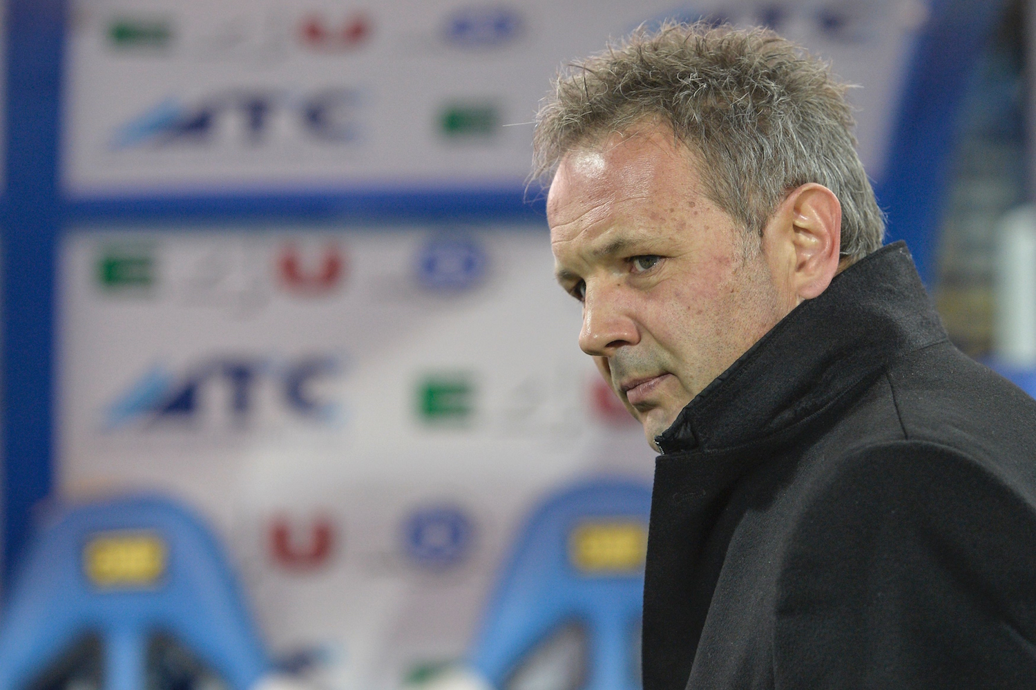 Coach Mihajlovic looks on from the sidelines. | ANDREAS SOLARO/AFP/Getty Images
