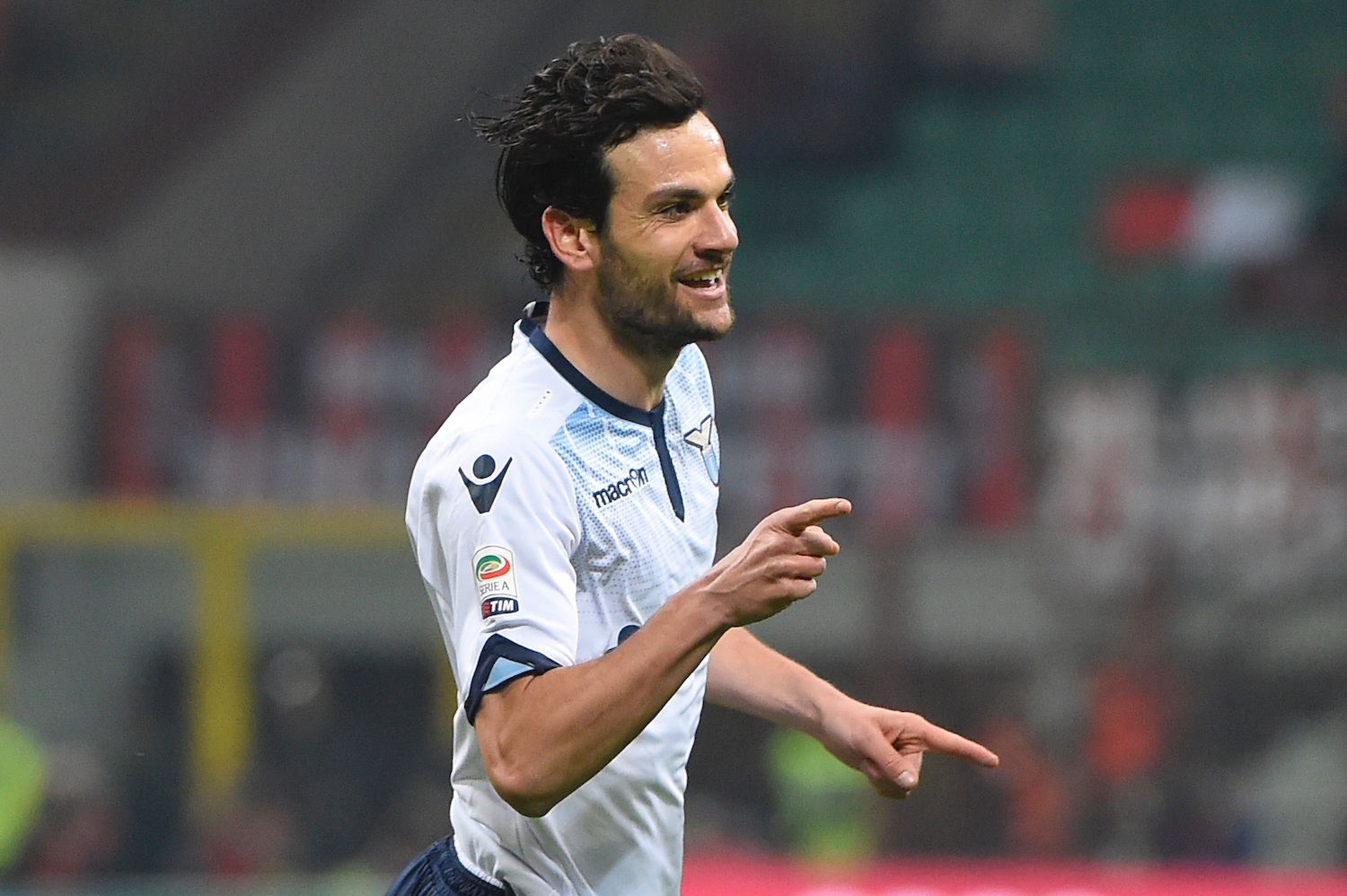 Parolo heads Lazio in front. | Olivier Morin/AFP/Getty Images