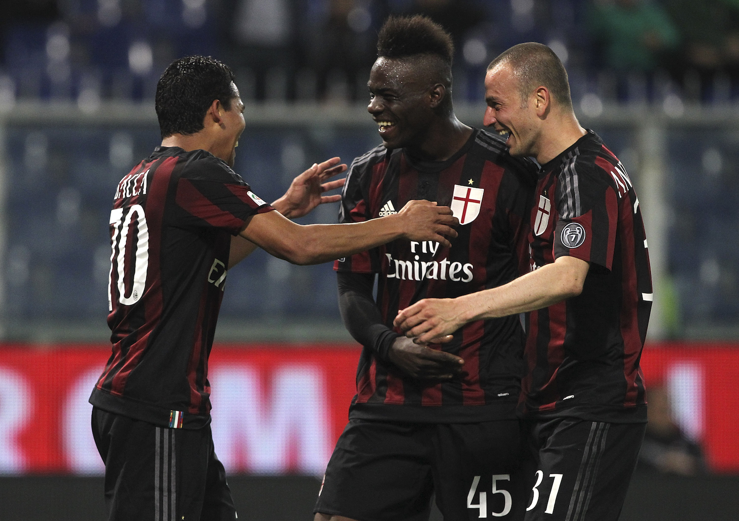 Bacca and Balo celebrate. | Marco Luzzani/Getty Images