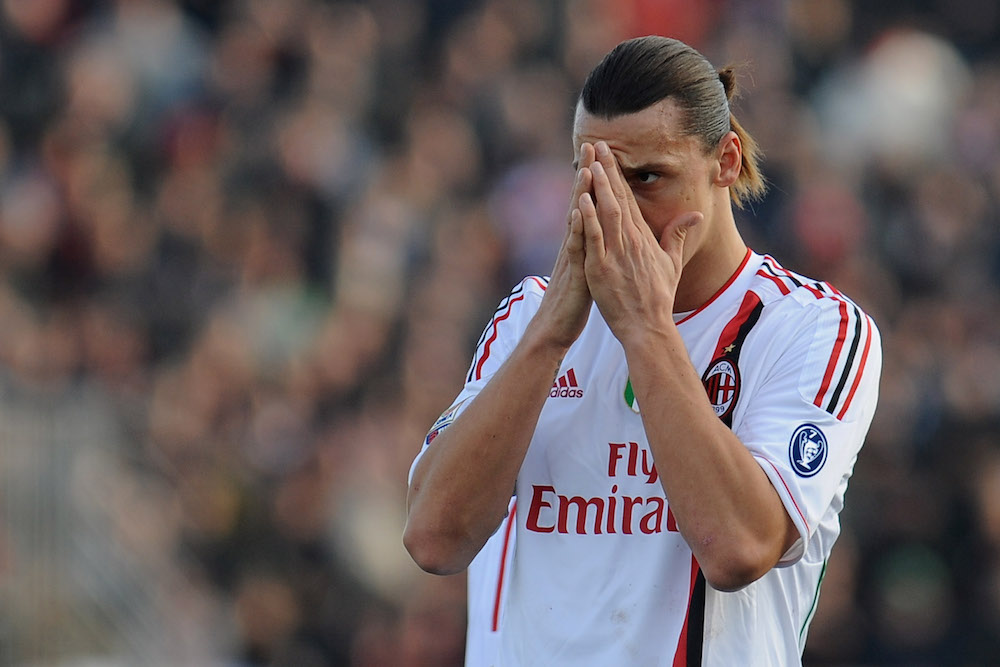 Milanisti praying for the Swede's return | Valerio Pennicino/Getty Images