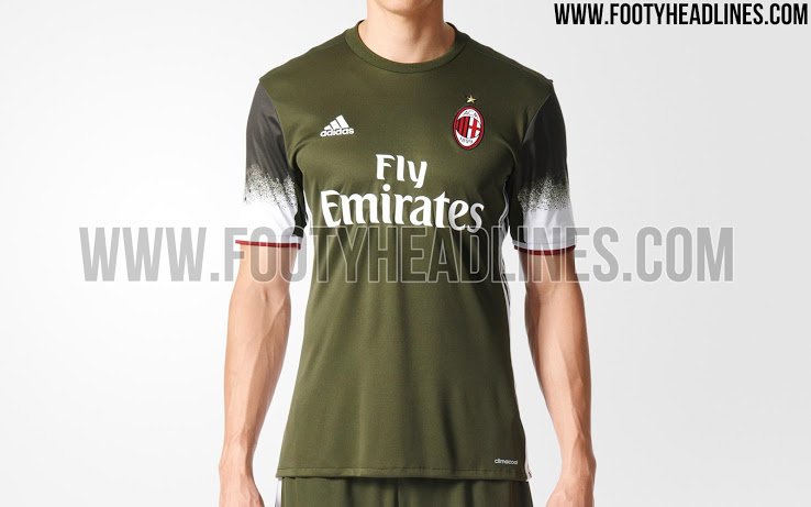 Adidas AC Milan third shirt for 2016/17 leaked