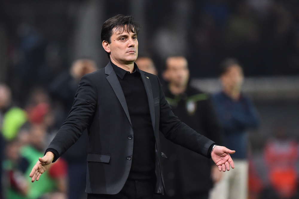 Montella unhappy with first half from Milan | Getty Images