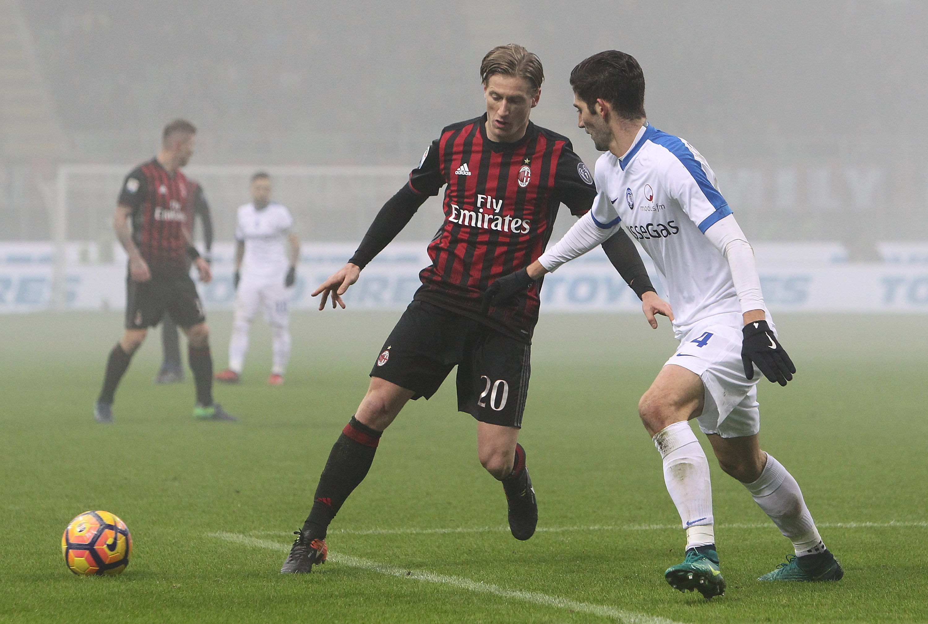 Abate in action against Atalanta