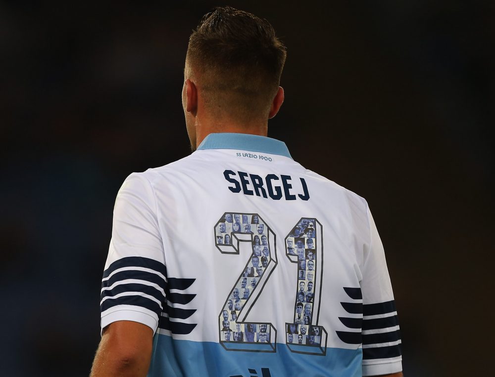 ROME, ITALY - OCTOBER 29: Sergej Milinkovic is seen during the Serie A match between SS Lazio and FC Internazionale at Stadio Olimpico on October 29, 2018 in Rome, Italy. (Photo by Paolo Bruno/Getty Images)