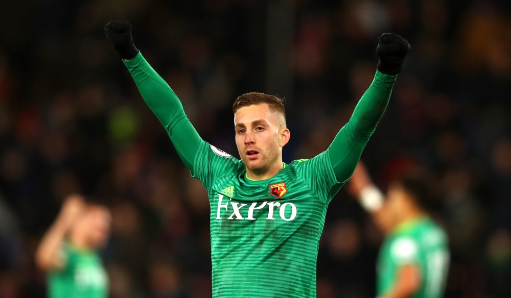 during the Premier League match between Crystal Palace and Watford FC at Selhurst Park on January 12, 2019 in London, United Kingdom.