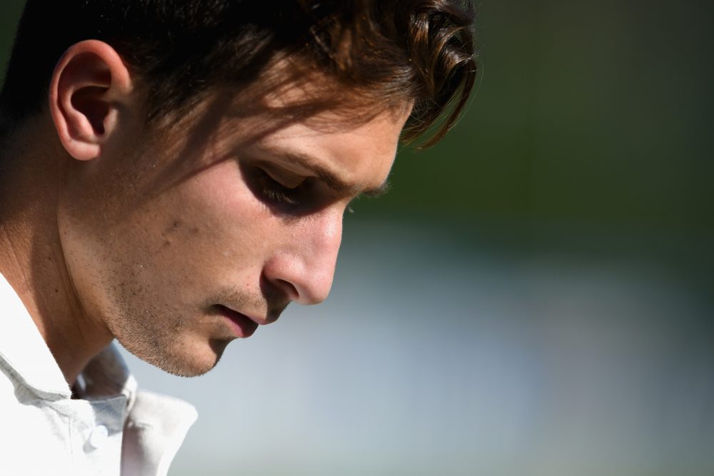 FLORENCE, ITALY - SEPTEMBER 05: Mattia Caldara of Italy looks on prior to the Italy training session at Centro Tecnico Federale di Coverciano on September 5, 2018 in Florence, Italy. (Photo by Claudio Villa/Getty Images)