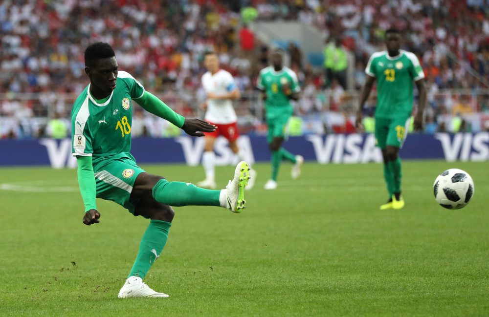 MOSCOW, RUSSIA - JUNE 19: Ismaila Sarr of Senegal in action during the 2018 FIFA World Cup Russia group H match between Poland and Senegal at Spartak Stadium on June 19, 2018 in Moscow, Russia. (Photo by Kevin C. Cox/Getty Images)