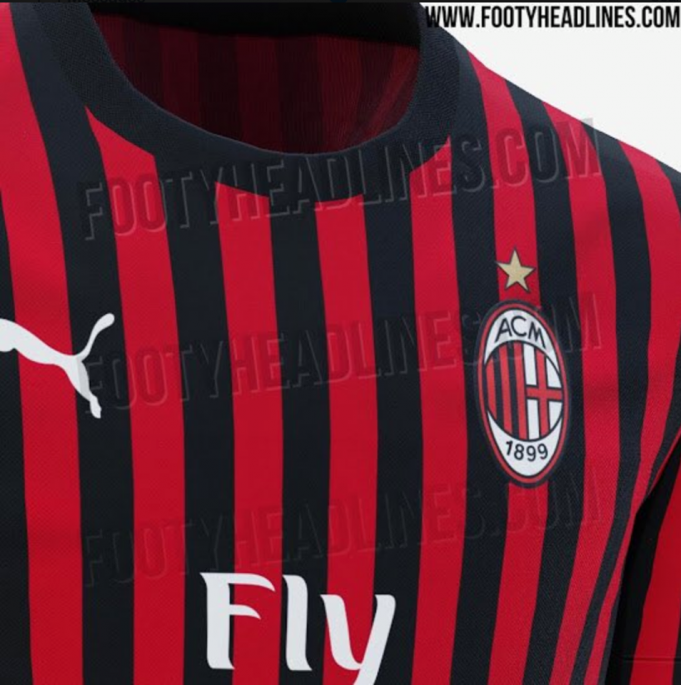 Leaked AC Milan home shirt for 2019 2020 season