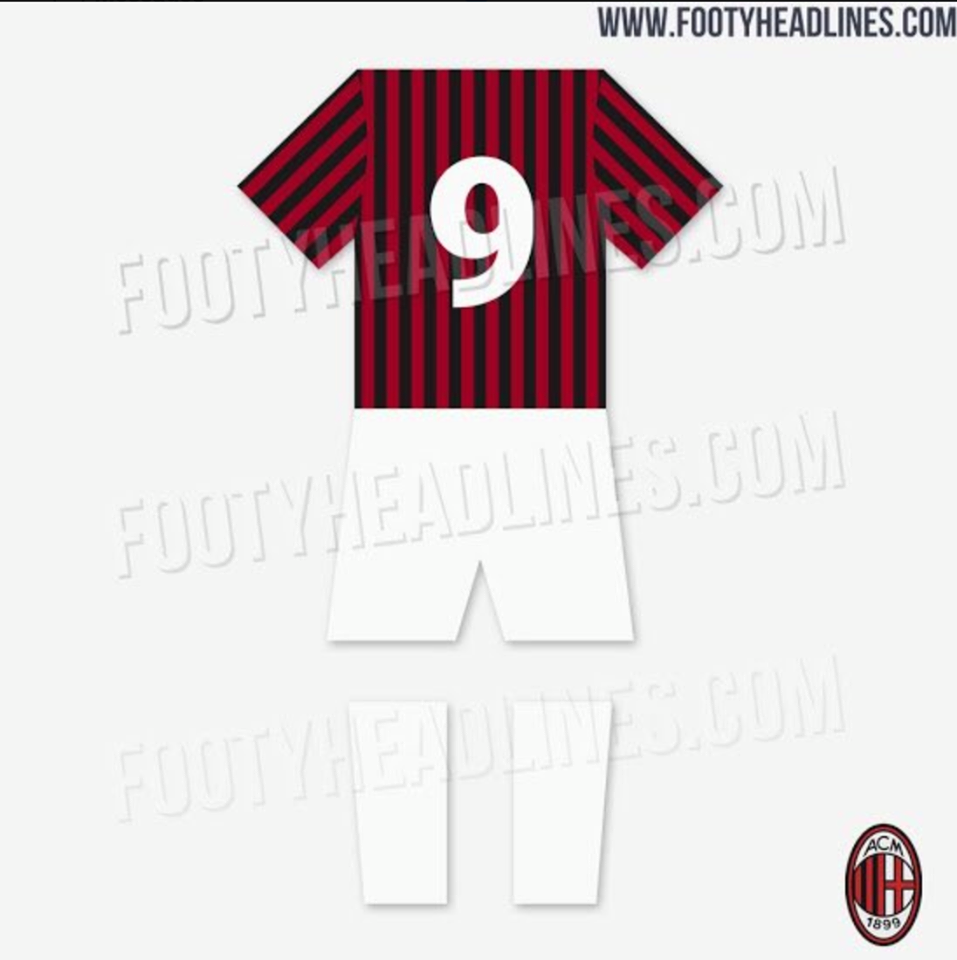 LEAKED: AC Milan Home Shirt For 2020-21 Mock Up Surfaces Online