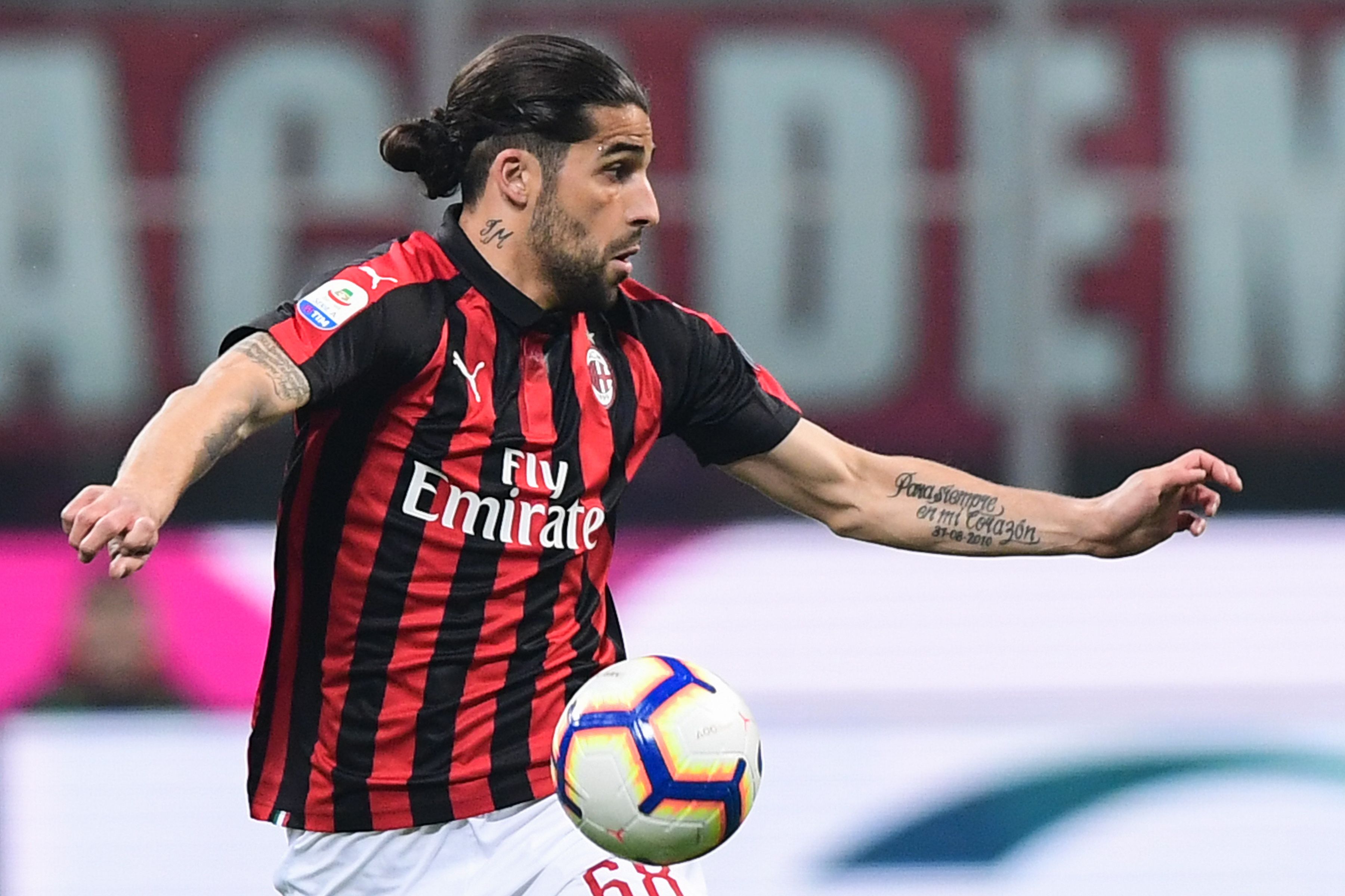 AC Milan's Swiss defender Ricardo Rodriguez