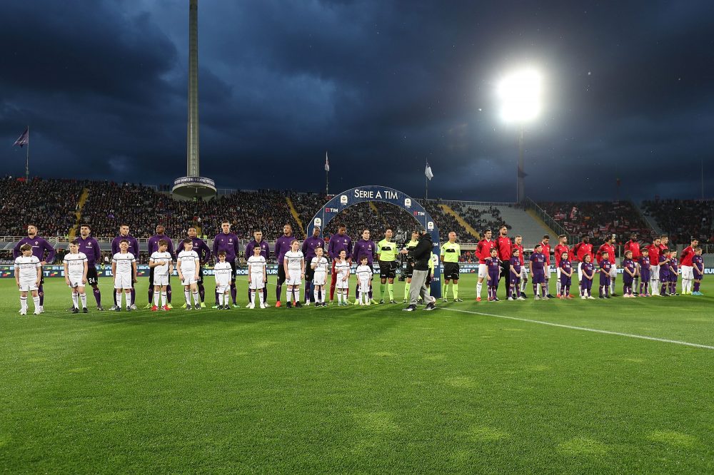 FLORENCE, ITALY - MAY 11: General view during the Serie A match between ACF Fiorentina and AC Milan at Stadio Artemio Franchi on May 11, 2019 in Florence, Italy. (Photo by Gabriele Maltinti/Getty Images)