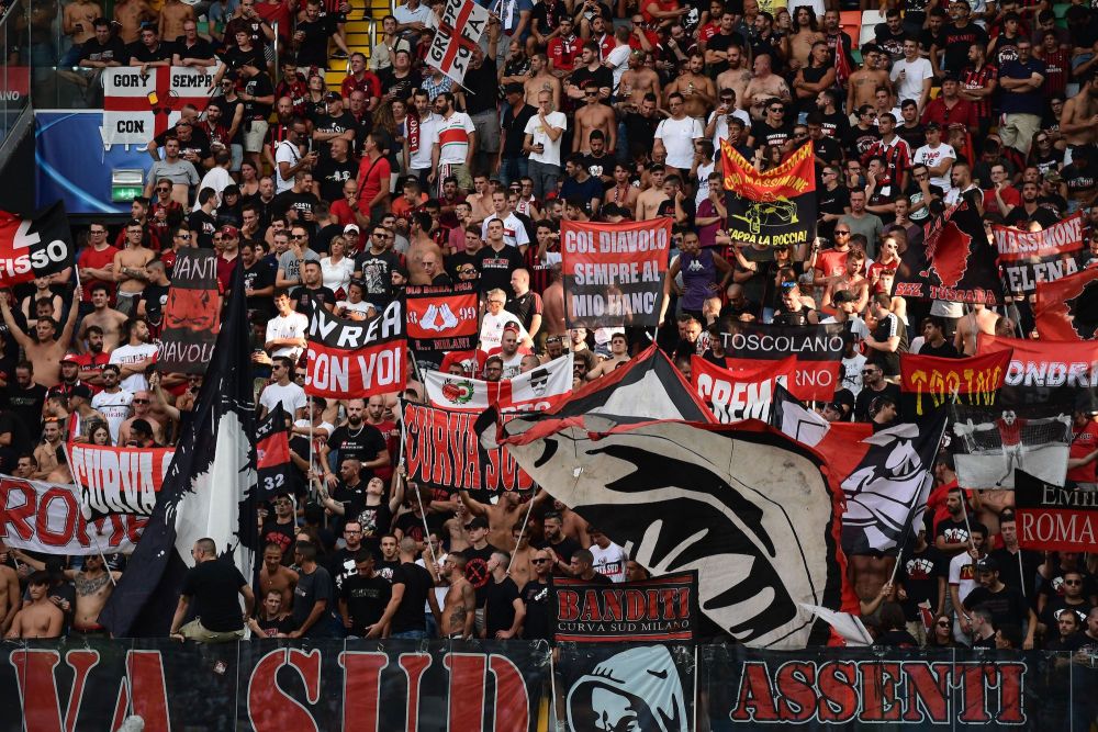 Curva Sud AC Milan supporters