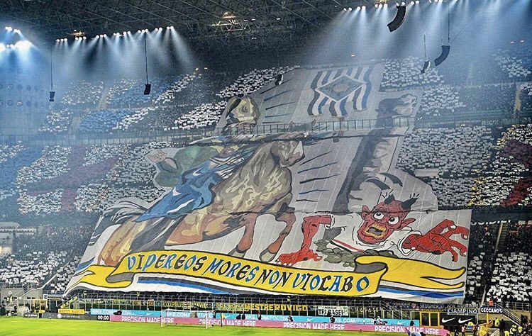 Explanation of the two tifos from the Milan derby and why the Curva Nord's  does not add up