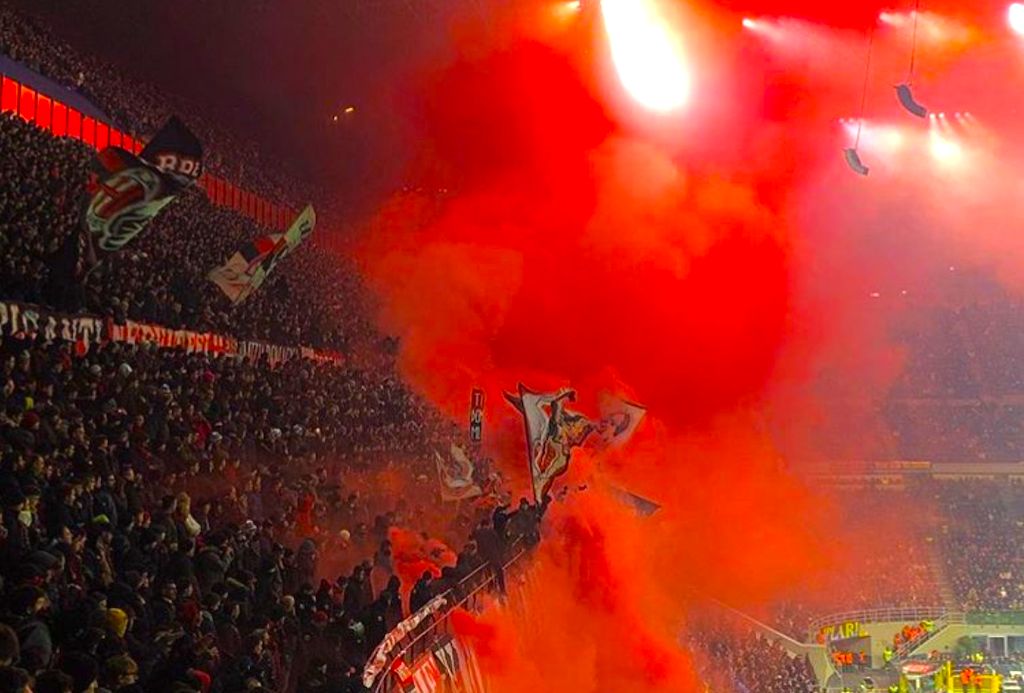 🔵⚫ ULTRAS CURVA NORD MILANO Atmosphere at San Siro