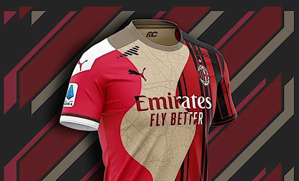 Photos: Mock-ups show what each of Milan's shirts for the 2021-22 season  could look like