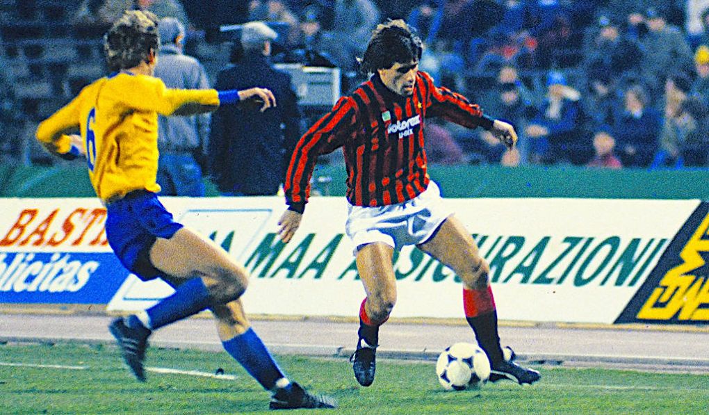 ALBERIGO EVANI, AC Milan, UEFA Cup, Lokomotive Leipzig vs Milan 3-1, Leipzig COPPA UEFA 1985-86 LOKOMOTIVE LIPSIA-MILAN 3-1 PUBLICATIONxNOTxINxITA