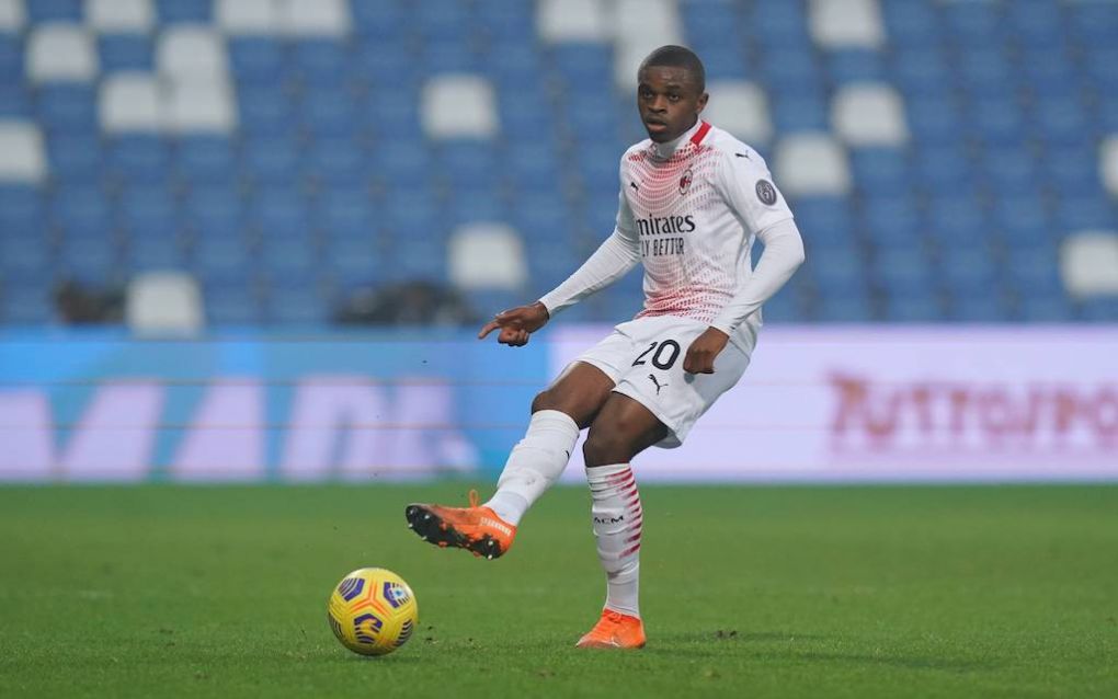 Photo LaPresse - Spada December 20 , 2020 Reggio Emilia Italy Soccer A.C. Milan- Season 2020-2021 - Serie A Sassuolo vs Milan In the pic: Pierre Kalulu PUBLICATIONxINxGERxSUIxAUTxONLY Copyright: xSpada/LaPressex