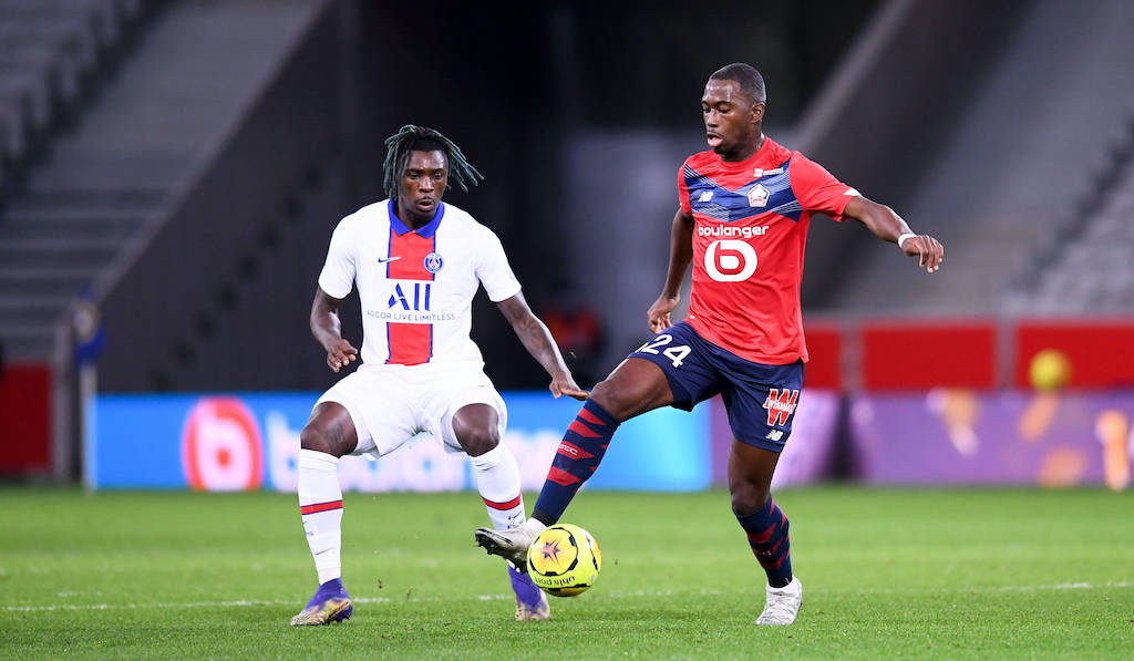 18 BIOTY MOISE KEAN PSG - 24 BOUBAKARY SOUMARE LIL FOOTBALL : Lille vs Paris SG - Ligue 1 Uber Eats - 20/12/2020 FEP/Panoramic PUBLICATIONxNOTxINxFRAxITAxBEL