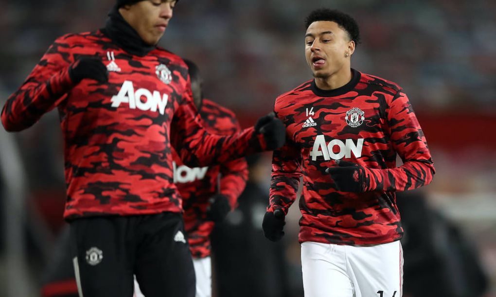 Manchester United, ManU v Watford - Emirates FA Cup - Third Round - Meadow Park Manchester United s Jesse Lingard warms up prior to the Emirates FA Cup third round match at Old Trafford, Manchester. EDITORIAL USE ONLY No use with unauthorised audio, video, data, fixture lists, club/league logos or live services. Online in-match use limited to 120 images, no video emulation. No use in betting, games or single club/league/player publications. PUBLICATIONxINxGERxSUIxAUTxONLY Copyright: xMartinxRickettx 57462158