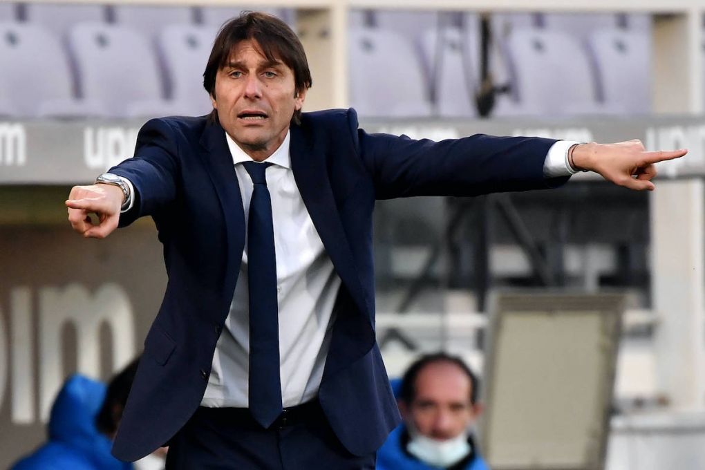 Antonio Conte coach of FC Internazionale reacts during the Italy Cup round of 16 football match between ACF Fiorentina and FC Internazionale at Artemio Franchi stadium in Firenze Italy, January 12th, 2021. Photo Andrea Staccioli / Insidefoto andreaxstaccioli