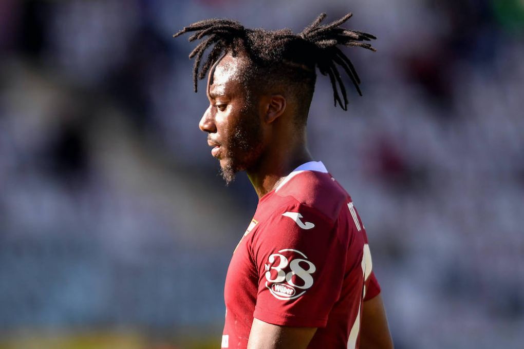 Soualiho Meite of Torino FC looks on during the Serie A football match between Torino FC and Atalanta BC at stadio Olimpico Grande Torino in Torino Italy, September 26th, 2020. Photo Andrea Staccioli / Insidefoto andreaxstaccioli