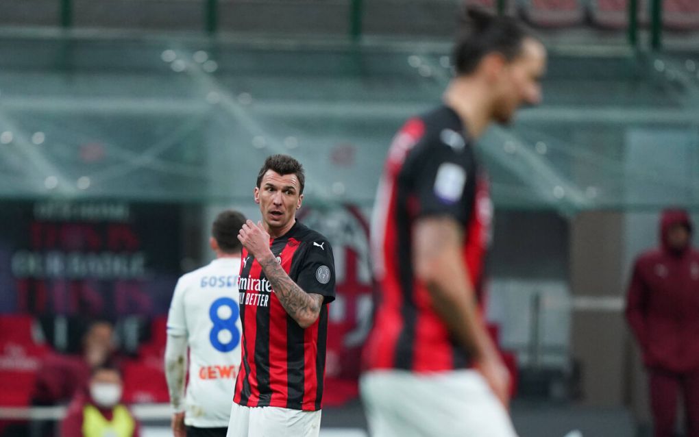 Photo LaPresse - Spada 23 january , 2020 Milan Italy Soccer A.C. Milan- Stagione 2020-2021 - Serie A Milan vs Atalanta In the pic: mandzukic Zlatan Ibrahimovic PUBLICATIONxINxGERxSUIxAUTxONLY Copyright: xSpada/LaPressex