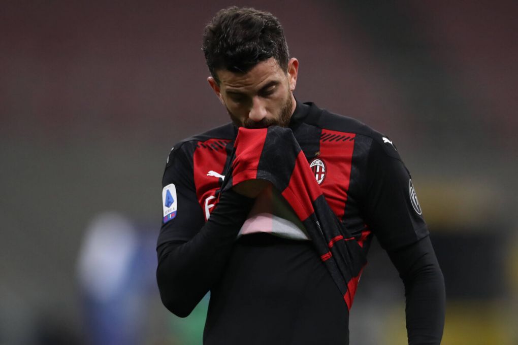 Mateo Musacchio of AC Milan reacts during the Serie A match at Giuseppe Meazza, Milan. Picture date: 23rd January 2021. Picture credit should read: Jonathan Moscrop/Sportimage PUBLICATIONxNOTxINxUK SPI-0857-0043