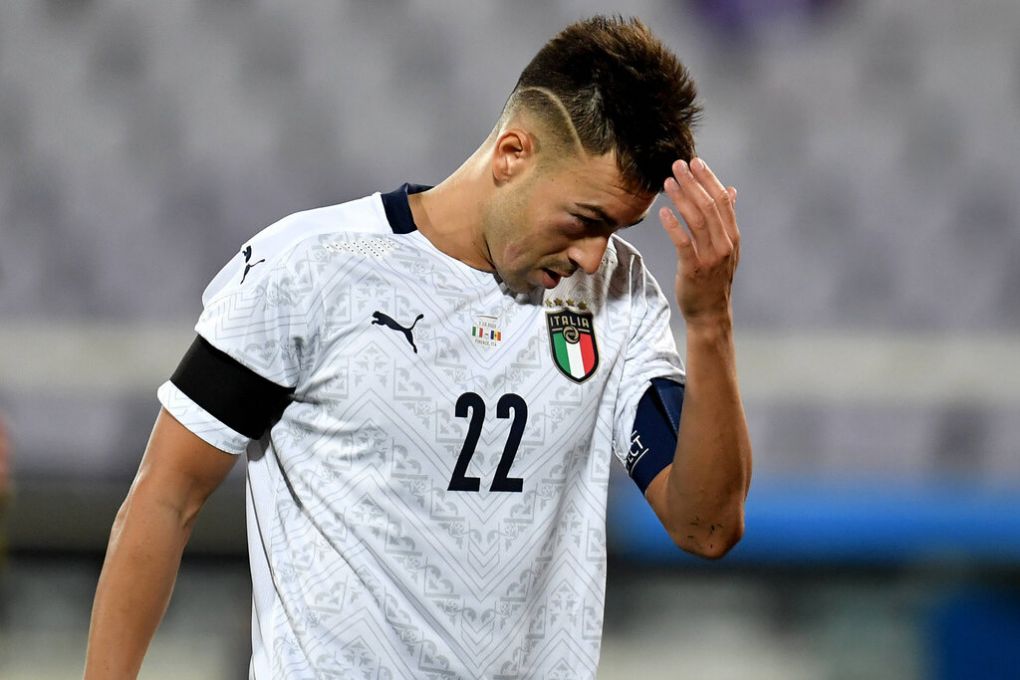 Stephan El Shaarawy of Italy reacts during the friendly football match between Italy and Moldova at Artemio Franchi Stadium in Firenze Italy, October, 7th 2020. Photo Andrea Staccioli/ Insidefoto andreaxstaccioli