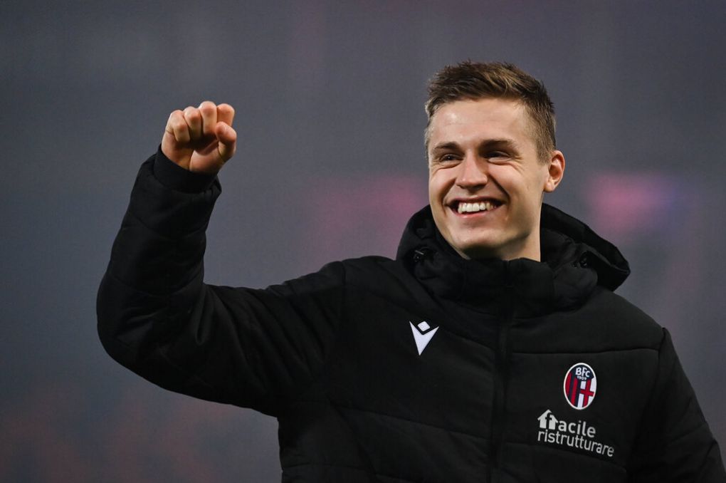 Photo Massimo Paolone/LaPresse November 29, 2020 Bologna, Italy soccer Bologna vs Crotone - Italian Football Championship League A TIM 2020/2021 - Renato Dall Ara stadium In the pic: Mattias Svanberg Bologna F.C. celebrates for the victory PUBLICATIONxINxGERxSUIxAUTxONLY Copyright: xMassimoxPaolone/LaPressex