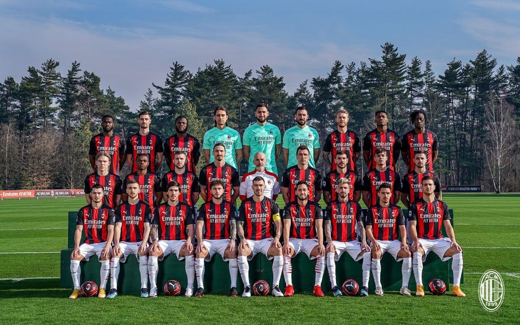 AC Milan 2020-21 team squad photo