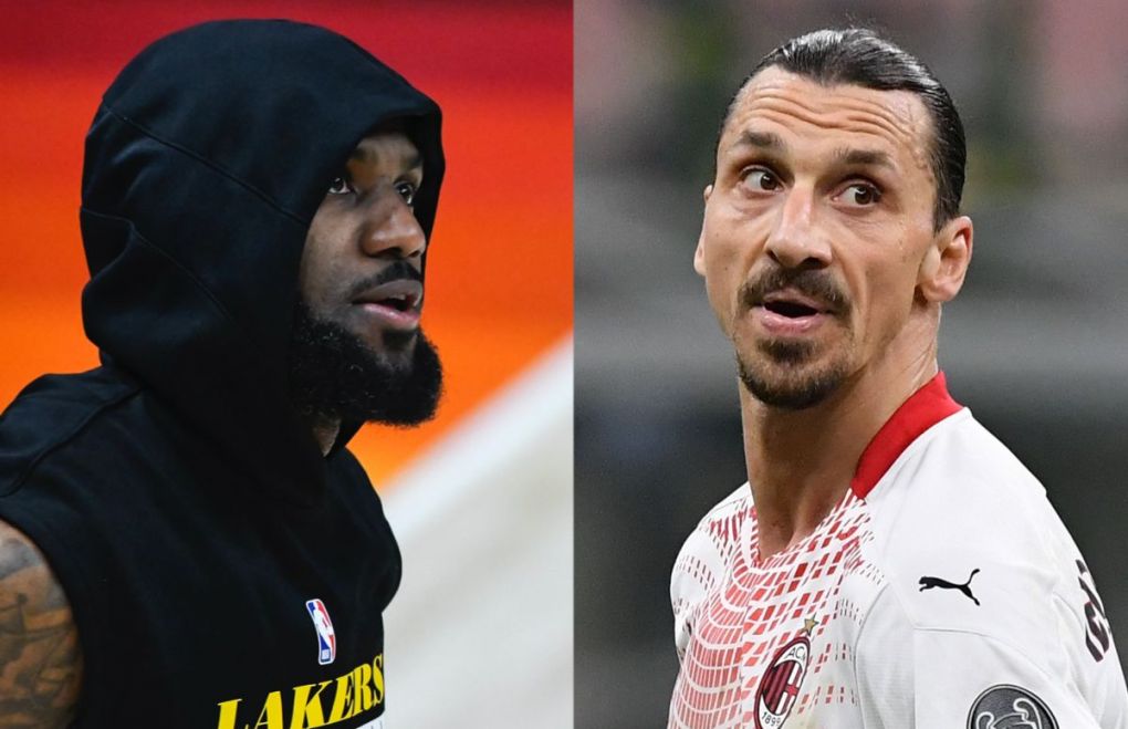 AC Milan's Swedish forward Zlatan Ibrahimovic reacts during the UEFA Europa League round of 32, 2nd leg football match AC Milan vs Crvena Zvezda on February 25, 2021 at the San Siro stadium in Milan. (Photo by Tiziana FABI / AFP) (Photo by TIZIANA FABI/AFP via Getty Images)
