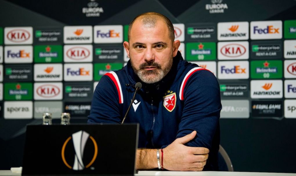 Red Star Belgrade's Serbian head coach Dejan Stankovic attends a press conference in Ghent on November 25, 2020 on the eve of the Europa League group L football match between KAA Gent and Red Star Belgrade. (Photo by JASPER JACOBS / BELGA / AFP) / Belgium OUT (Photo by JASPER JACOBS/BELGA/AFP via Getty Images)