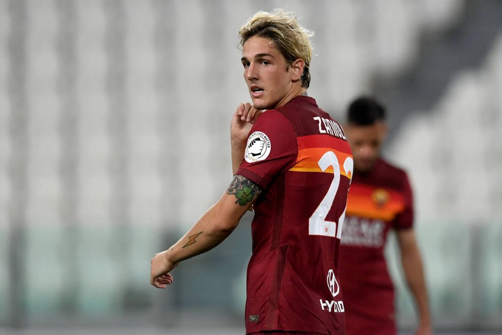 Nicolo Zaniolo of AS Roma during the Serie A football match between Juventus FC and AS Roma at Juventus stadium in Turin Italy, August 1st, 2020. Play resumes behind closed doors following the outbreak of the coronavirus disease. Photo Andrea Staccioli / Insidefoto andreaxstaccioli