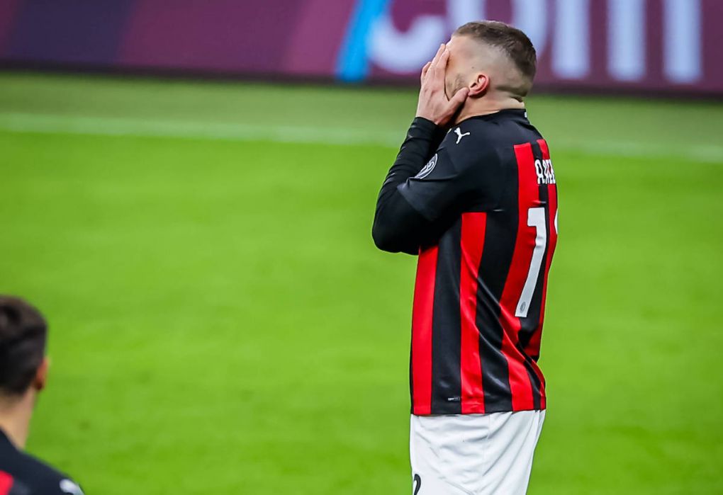 Ante Rebic of AC Milan reacts during AC Milan vs SSC Napoli, Italian football Serie A match in Milan, Italy, March 14 2021 PUBLICATIONxINxGERxSUIxAUTxONLY Copyright: xLiveMedia/FabrizioxCarabellix/xIx/xLiveMediax 0