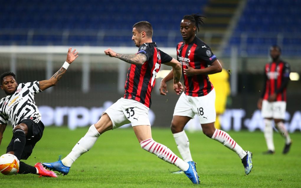 Photo LaPresse - Spada March 18, 2021 Milan Italy Soccer A.C. Milan- Season 2020-2021 - Europa League Ac Milan vs Manchester United, ManU round of 16 In the pic: Rade Krunic PUBLICATIONxNOTxINxITAxFRAxCHN Copyright: xSpada/LaPressex