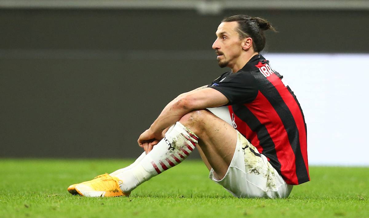 Photo LaPresse - Spada March 18, 2021 Milan Italy Soccer A.C. Milan- Season 2020-2021 - Europa League Ac Milan vs Manchester United, ManU round of 16 In the pic: Zlatan Ibrahimovic PUBLICATIONxNOTxINxITAxFRAxCHN Copyright: xSpada/LaPressex