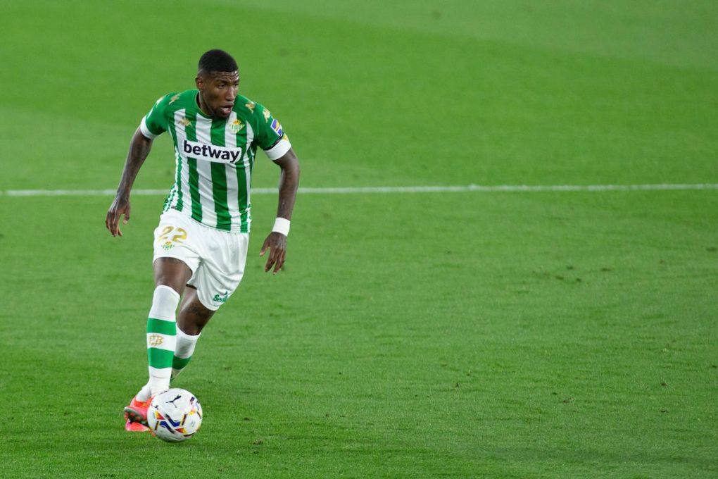 March 19, 2021, SEVILLA, SEVILLA, SPAIN: Emerson Royal of Real Betis during LaLiga, football match played between Real Betis Balompie and Levante Union Deportiva at Benito Villamarin Stadium on March 19, 2021 in Sevilla, Spain. SEVILLA SPAIN - ZUMAa181 20210319_zaa_a181_202 Copyright: xJoaquinxCorcherox
