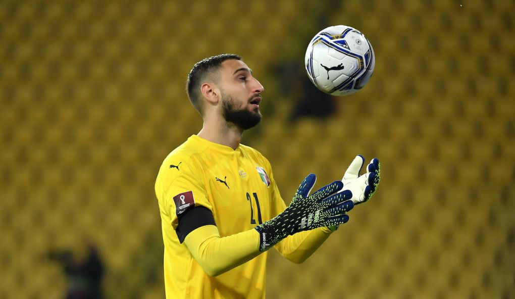 Gianluigi Donnarumma of Italy in action during the FIFA World Cup, WM, Weltmeisterschaft, Fussball 2022 qualification football match between Italy and Northerrn Ireland at stadio Ennio Tardini in Parma Italy, March 25th, 2021. Photo Andrea Staccioli / Insidefoto andreaxstaccioli