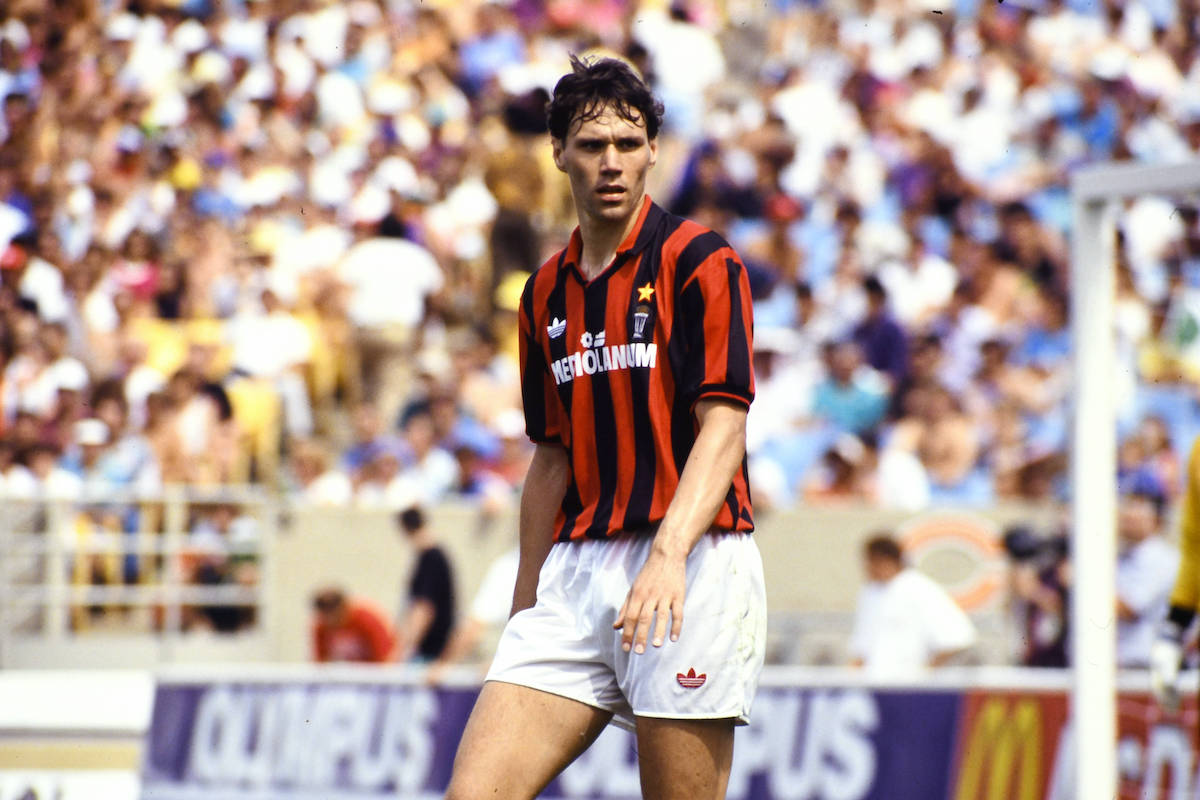 SEASON 1990-91, Friendly match USA-Milan 1-1, MARCO VAN BASTEN 1990-91 TOURNEE USA MILAN-USA 1-1 PUBLICATIONxNOTxINxITA