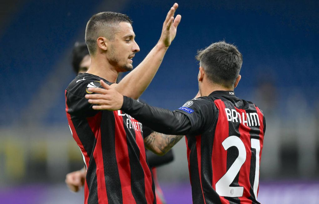 Db Milano 29/10/2020 - Europa League / Milan-Sparta Praga / foto Daniele Buffa/Image nella foto: esultanza gol Brahim Diaz PUBLICATIONxNOTxINxITA