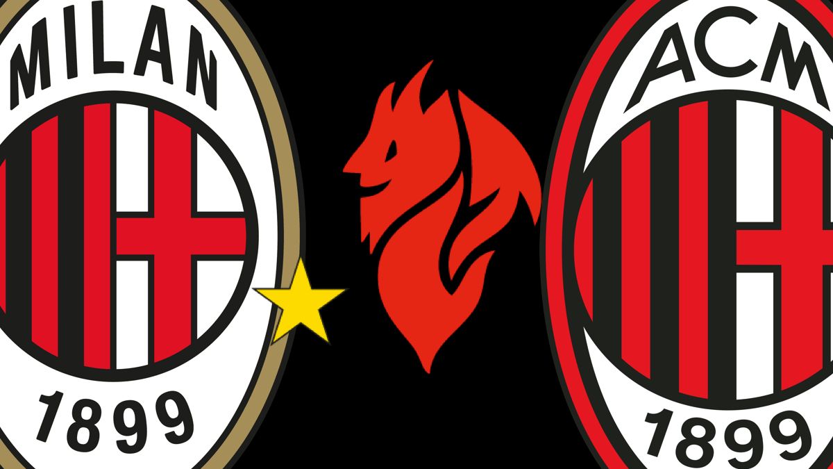 Inter a with logo and identity - a look back AC Milan's history as a brand