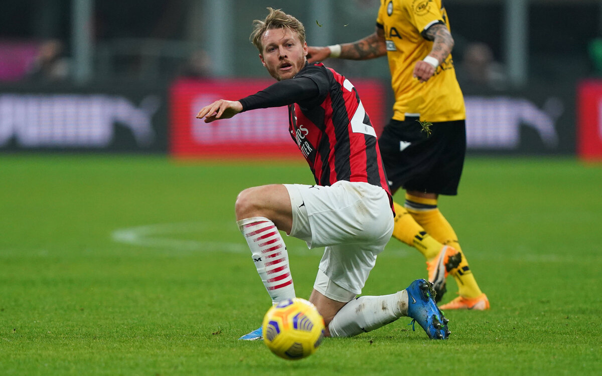 Photo LaPresse - Spada March 03 , 2021 Milan Italy Soccer A.C. Milan- Season 2019-2020 - Serie A Milan vs Udinese In the pic: Simon Kjaer PUBLICATIONxNOTxINxITAxFRAxCHN Copyright: xSpada/LaPressex