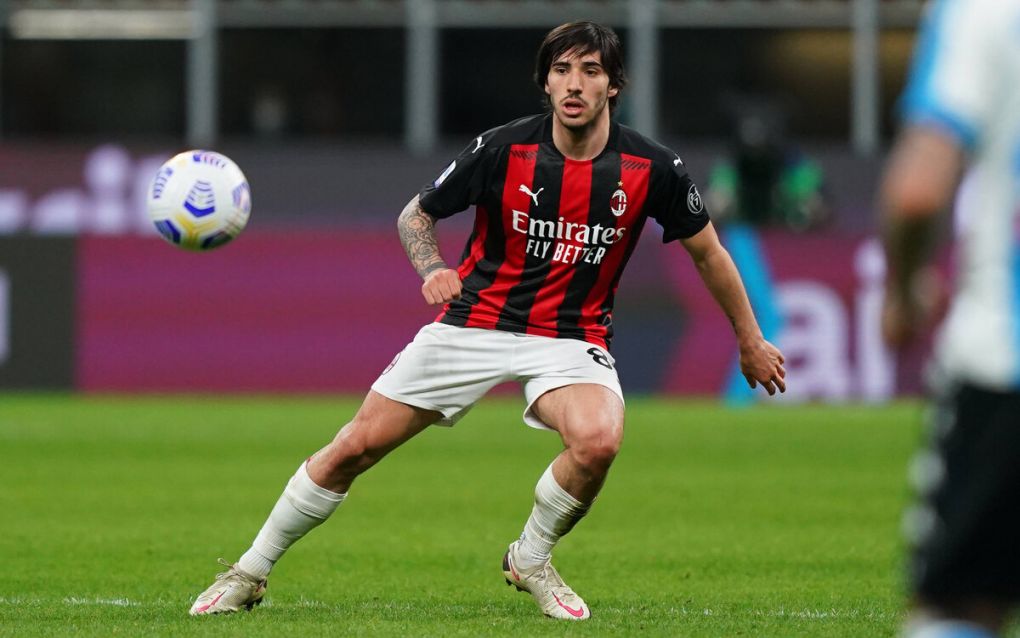 Photo LaPresse - Spada March 14 , 2021 Milan Italy Soccer A.C. Milan- Season 2021-2021 - Serie A Milan vs Napoli In the pic: Sandro Tonali PUBLICATIONxNOTxINxITAxFRAxCHN Copyright: xSpada/LaPressex