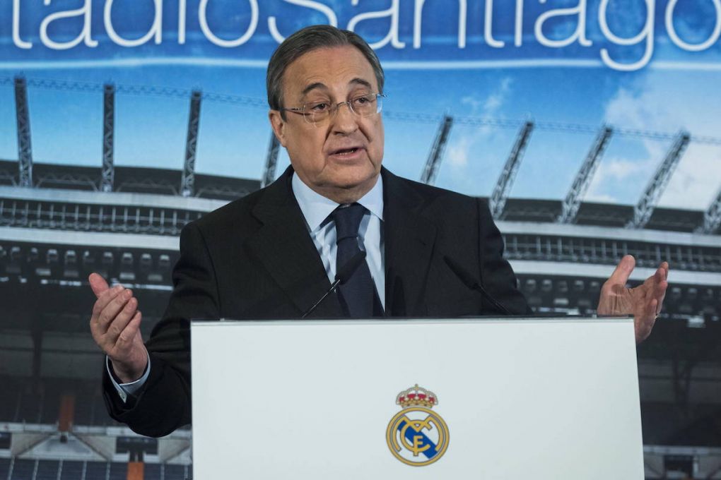 A file picture shows Real Madrid s president Florentino Perez during a press conference, PK, Pressekonferenz back in 2015 reissued 01 April 2021. Florentino Perez has demanded the Electoral Board to start the procedure to call for the club s presidential elections, after the Board of Directors meeting held 01 April 2021. Real Madrid starts procedure to call for presidential elections ACHTUNG: NUR REDAKTIONELLE NUTZUNG PUBLICATIONxINxGERxSUIxAUTxONLY Copyright: xRodrigoxJimenezx HI7582 20210401-637528862378621640