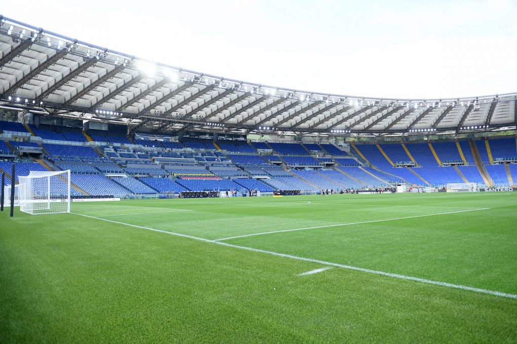 Panoramas of the empty stadium during the match Lazio-Spezia at the stadio Olimpico. Rome Italy, April 03rd, 2021 Rome Italy - ZUMAm169 0116502086st Copyright: xMassimoxInsabatox