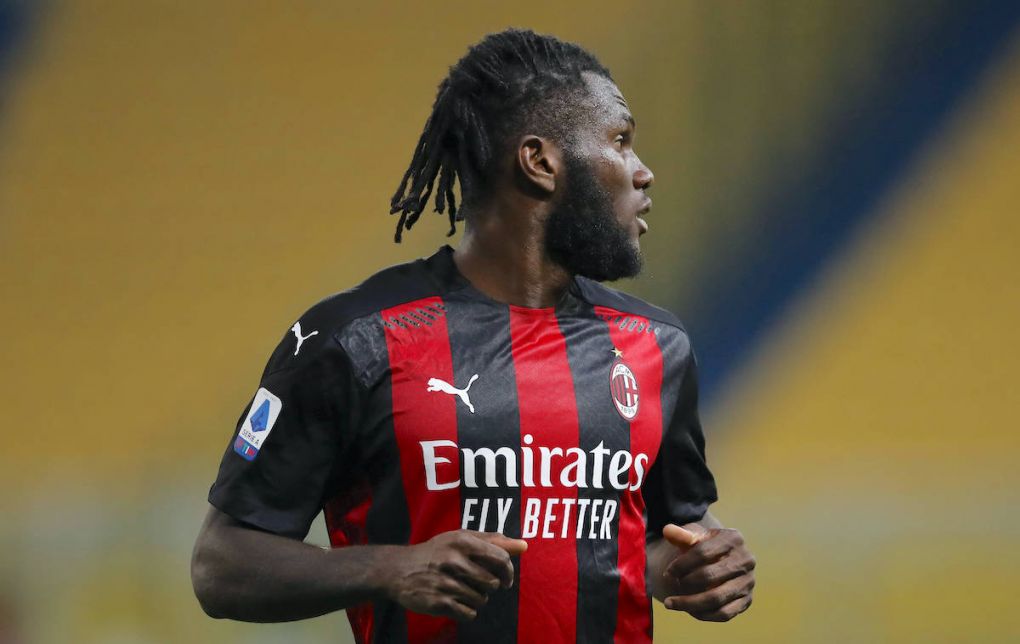 Parma, Italy, 10th April 2021. Franck Kessie of AC Milan during the Serie A match at Stadio Ennio Tardini, Parma. Picture credit should read: Jonathan Moscrop / Sportimage PUBLICATIONxNOTxINxUK SPI-0993-0083
