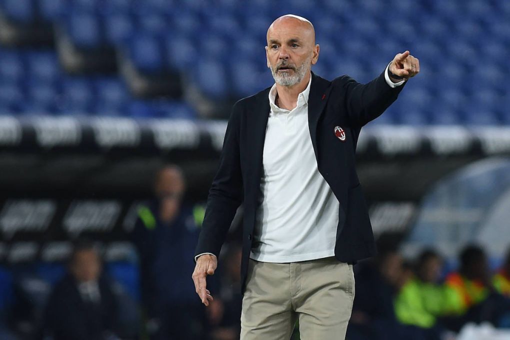 Soccer: Italian Serie A ,SS Lazio v AC Milan Milan trainer Stefano Pioli during the Italian Serie A soccer match SS Lazio v AC Milan in the Olympic stadium in Rome, Italy, 26 April 2021. Imago ImagesEmmefoto Copyright: xImagoxImagesEmmefotox