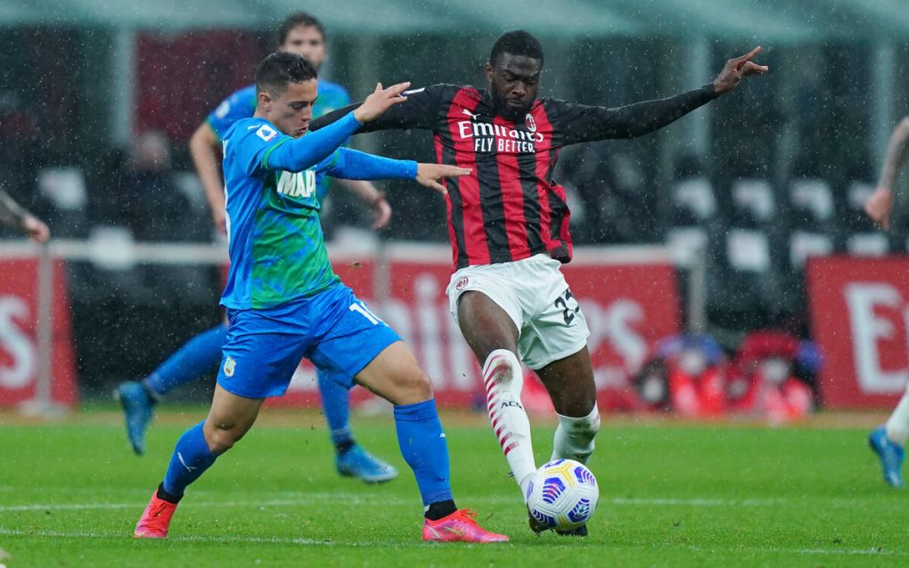 Photo LaPresse - Spada April 21 , 2021 Milan  Italy  Soccer A.C. Milan- Season 2020-2021 - Serie A Milan vs Sassuolo In the pic: tomori PUBLICATIONxNOTxINxITAxFRAxCHN Copyright: xSpada/LaPressex